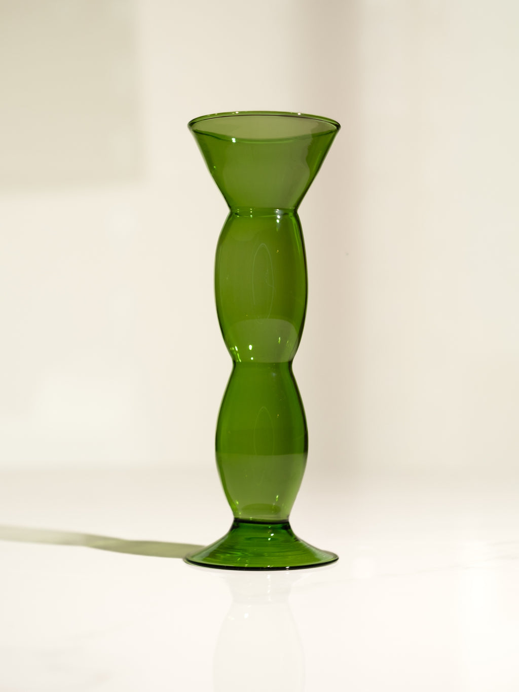 La Maja — Green Amber Glass Vase