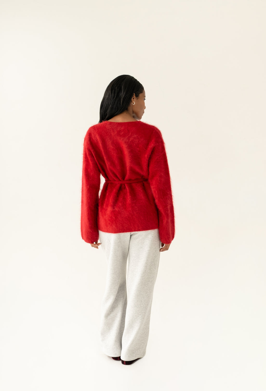 Brushed Cardigan Dahlia